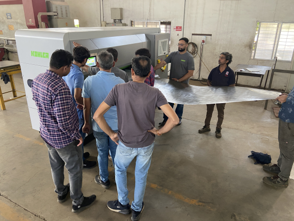 The part leveling machine was successfully commissioned in India. Image: KOHLER 